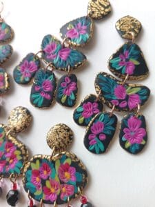 Earring enthusiast's jewelry workshop